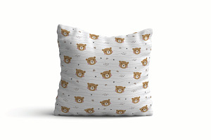 Seamless Patterns With Cute Bear