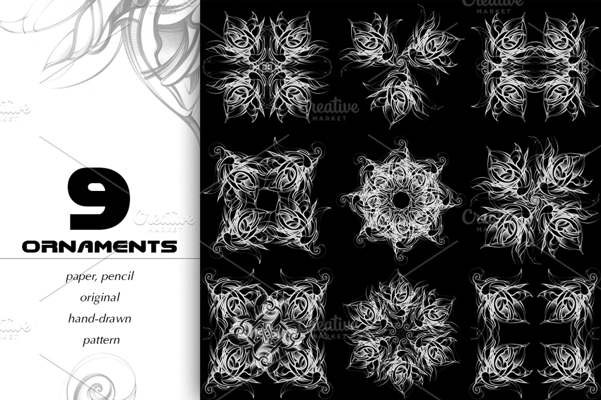 Abstract patterns, hand-drawn, a Pattern Graphic by Allween (Photo 3 of 6)