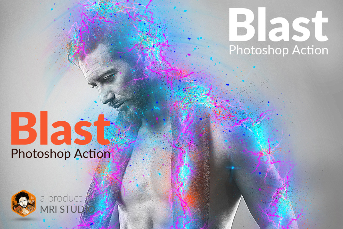 Blast Photoshop Action, an Action Add-On by MRI STUDIO (Photo 1 of 9)