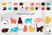 Cute cats and Kittens faces set, an Animal Illustration by Neliakott ♥ (Thumbnail 3 of 8)