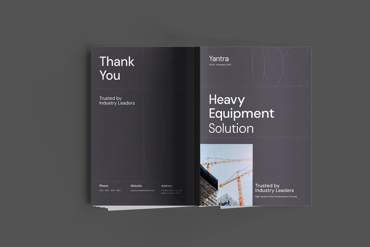 Construction Equipment Catalog, a Brochure Template by Neermana (Photo 9 of 10)