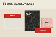 80 Raw Print Grunge Texture Overlays, a Texture Graphic by Designs24hr (Thumbnail 11 of 15)