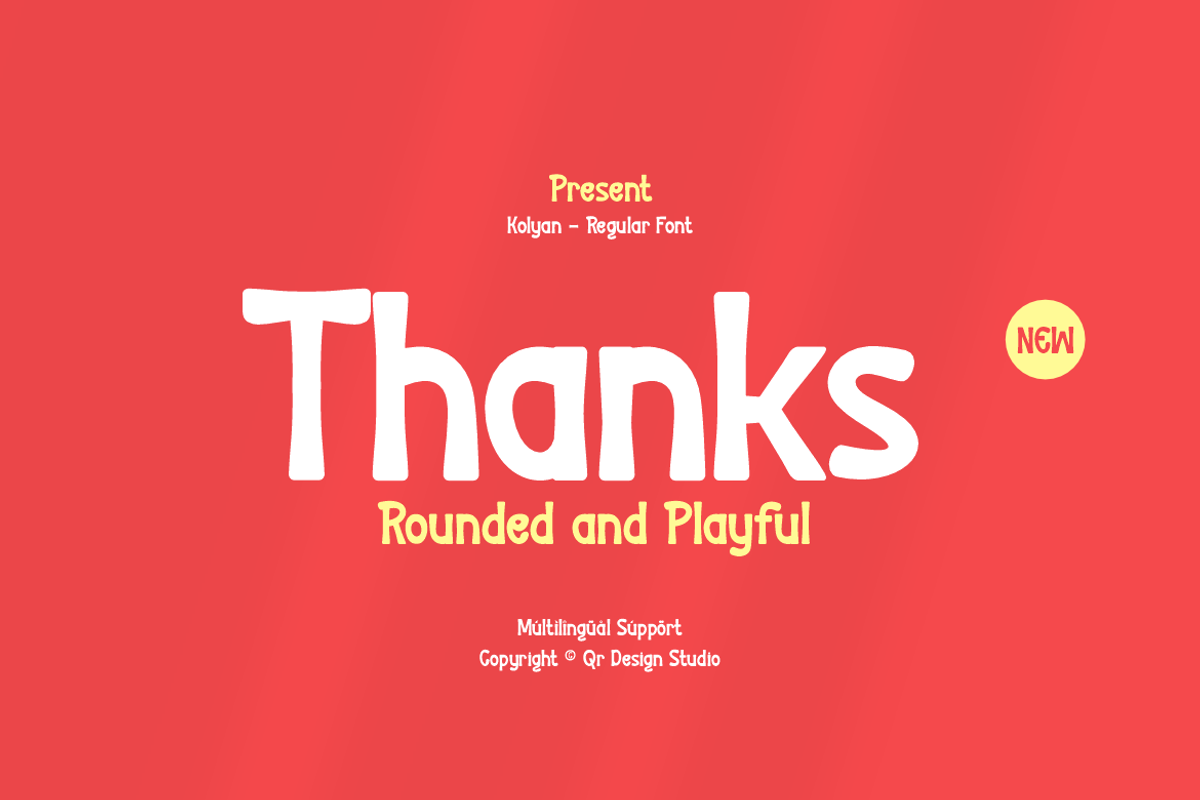 Mehogan - Round Funny Font, a Sans Serif Font by QR Design Studio (Photo 12 of 12)