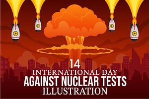 14 Day of Against Nuclear Tests, an Object Illustration by denayunebgt