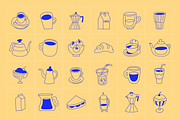 Cafe, vector illustrations, prints, a Graphic by venimo (Thumbnail 12 of 14)