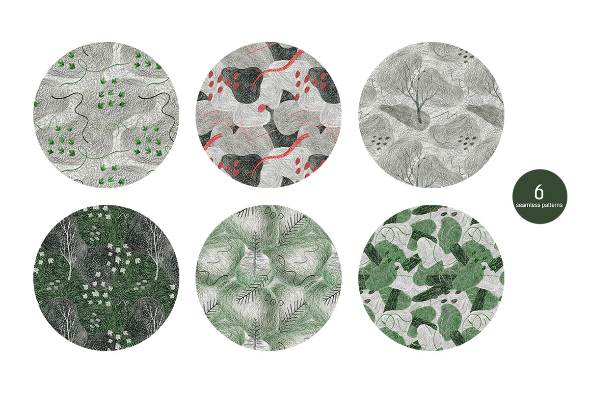 Misty Forest. Abstract collection, an Object Graphic by KatsiarynaKa (Photo 10 of 15)
