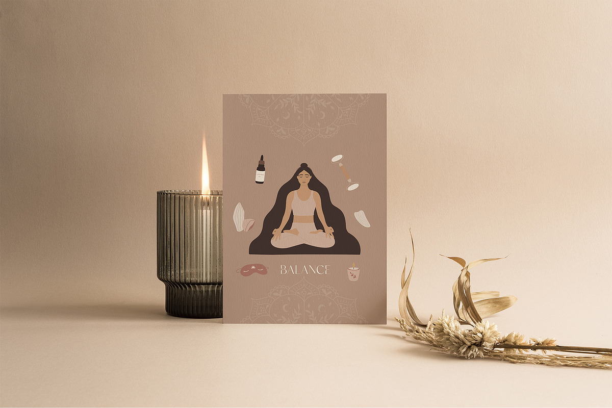 Woman Self-care collection, a Healthcare Illustration by Alisovna (Photo 5 of 14)