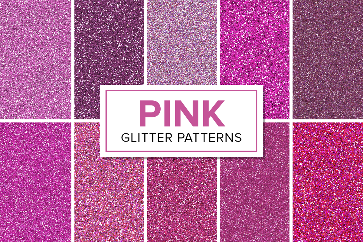 Pink Glitter Patterns - Seamless, a Pattern Graphic by Creativenauts