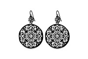 Teardrop Filigree Earrings SVG, an Object Graphic by jahid234 (Thumbnail 13 of 13)