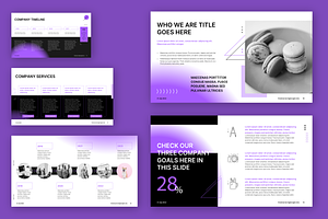 Purple Clash PowerPoint Template