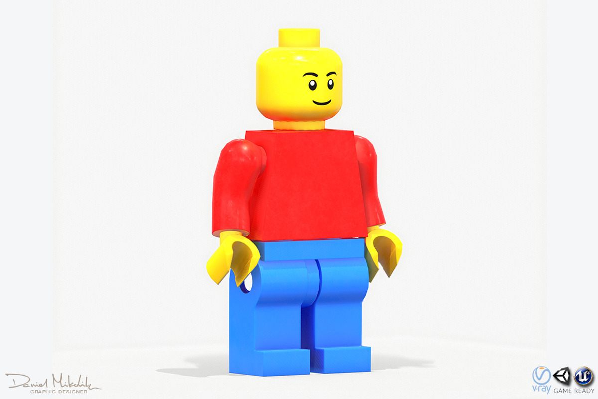 Lego Man PBR rigeed, a Characters & Person 3D Model by Daniel Mikulik (Photo 1 of 15)