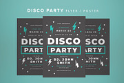 Disco Party Flyer, a Flyer Template by lilyshop (Thumbnail 1 of 2)