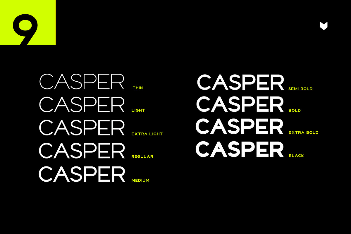 Casper Typeface, a Sans Serif Font by Foxtype (Photo 6 of 9)