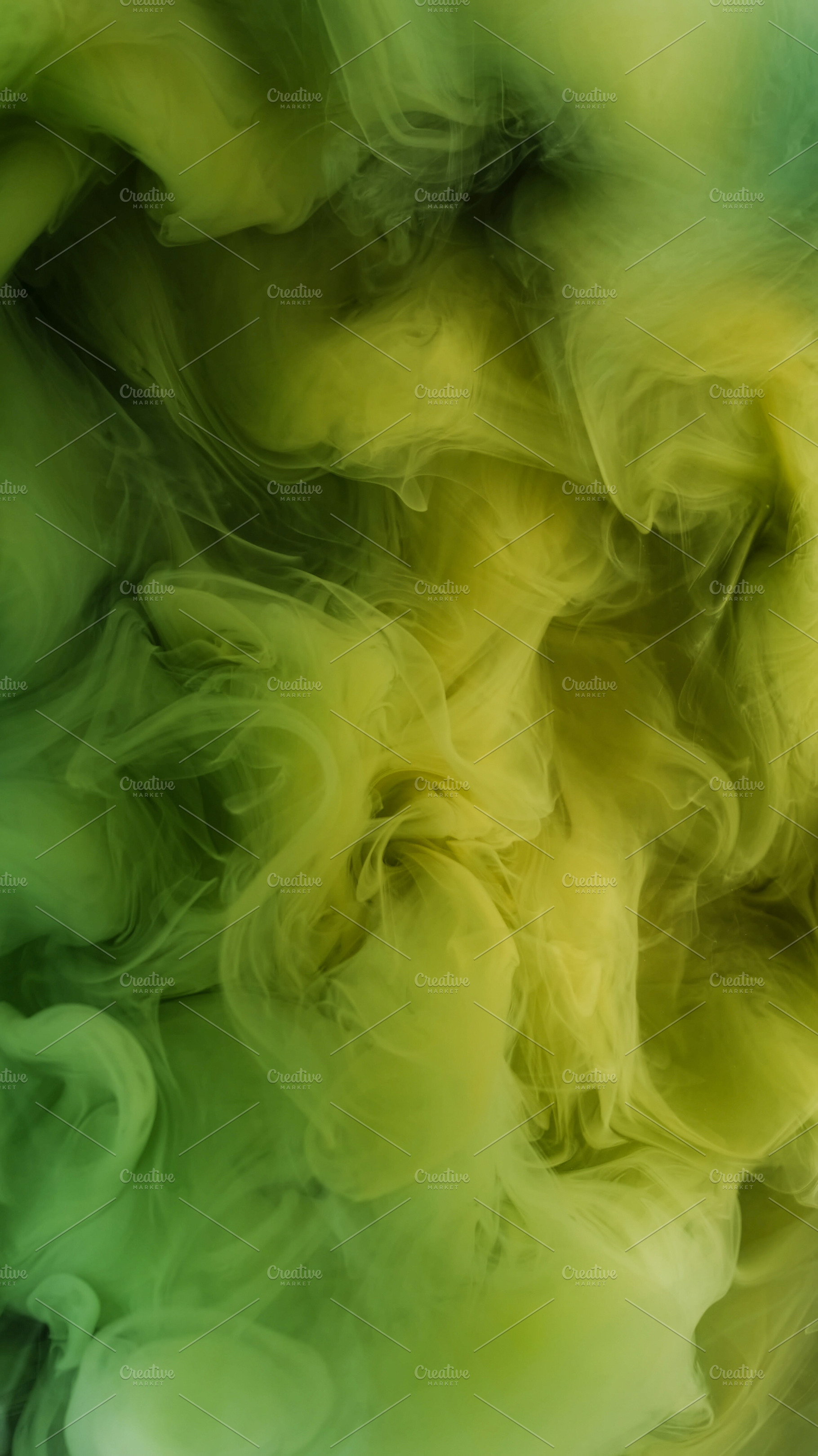 Smoke fluid blur fume wave green paint underwater, a Background Photo by Photo Drive Studio
