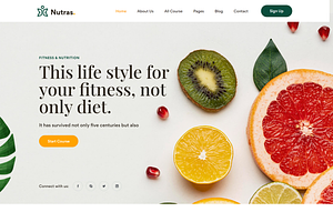 Fitness & Nutrition HTML5 Template