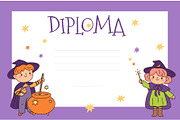 Kids wizard diploma. Little, an Object Illustration by YummyBuum (Thumbnail 1 of 3)