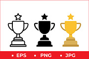Star Trophy Icons, a Solid Icon by Artonix (Thumbnail 1 of 2)