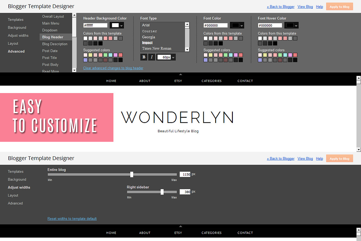 Blogger Template - Wonderlyn, a Websites & App Template by Vefio Themes (Photo 2 of 3)
