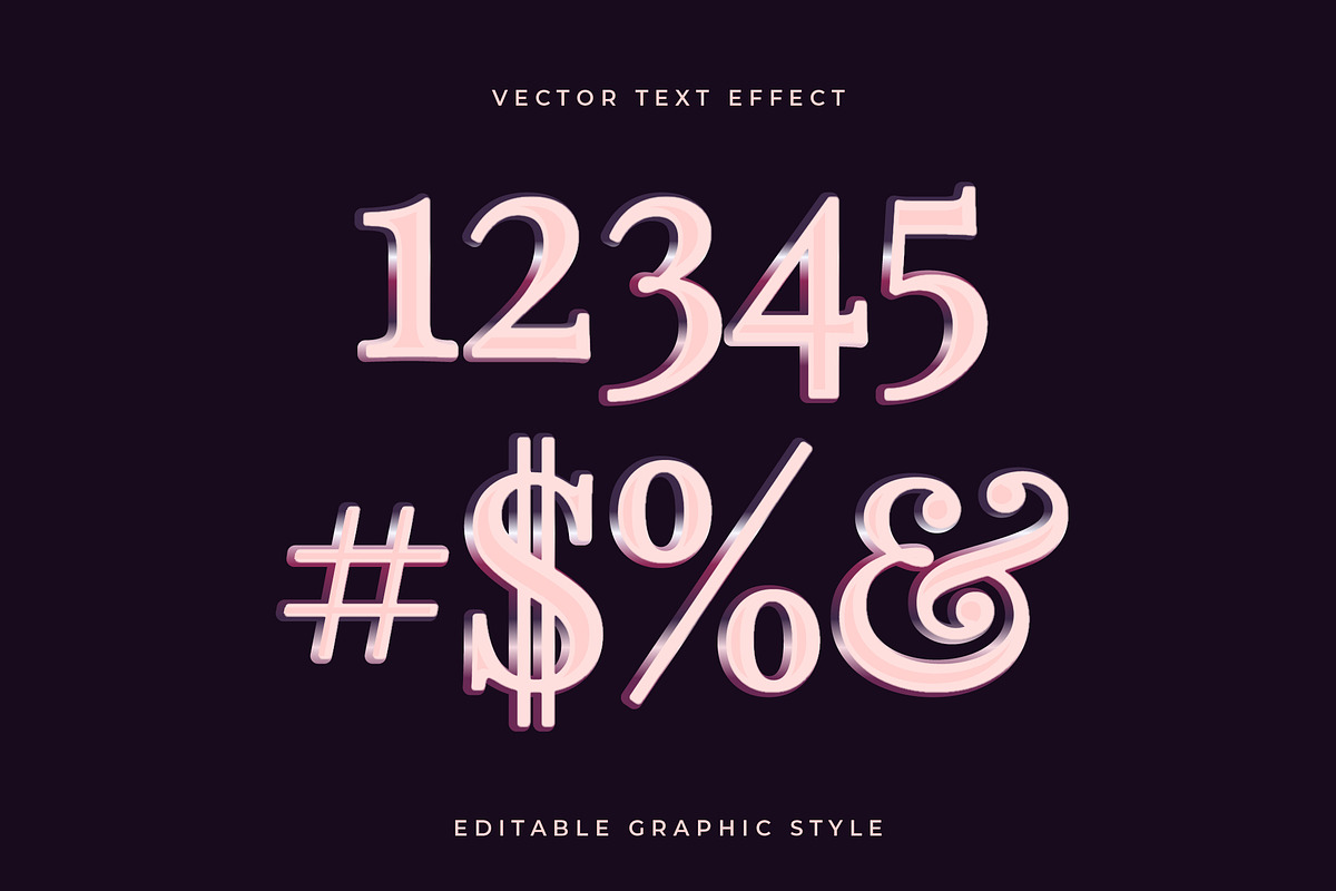 Elegant Glossy Text Effect preview 2