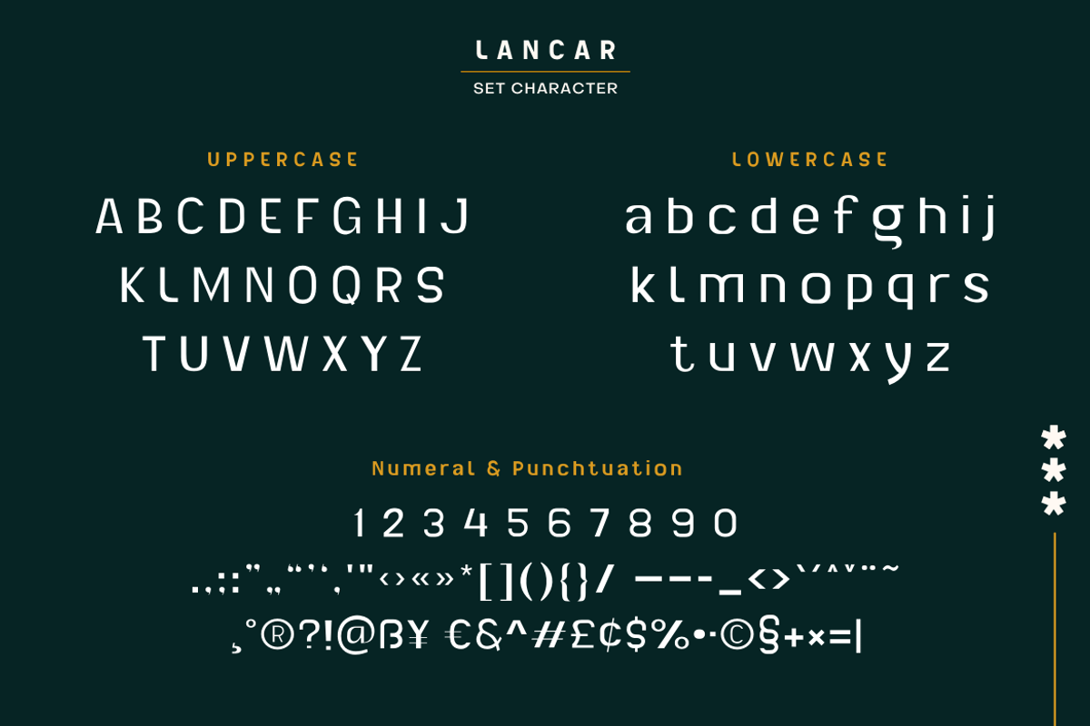 Lancar, a Sans Serif Font by twinstd (Photo 12 of 13)