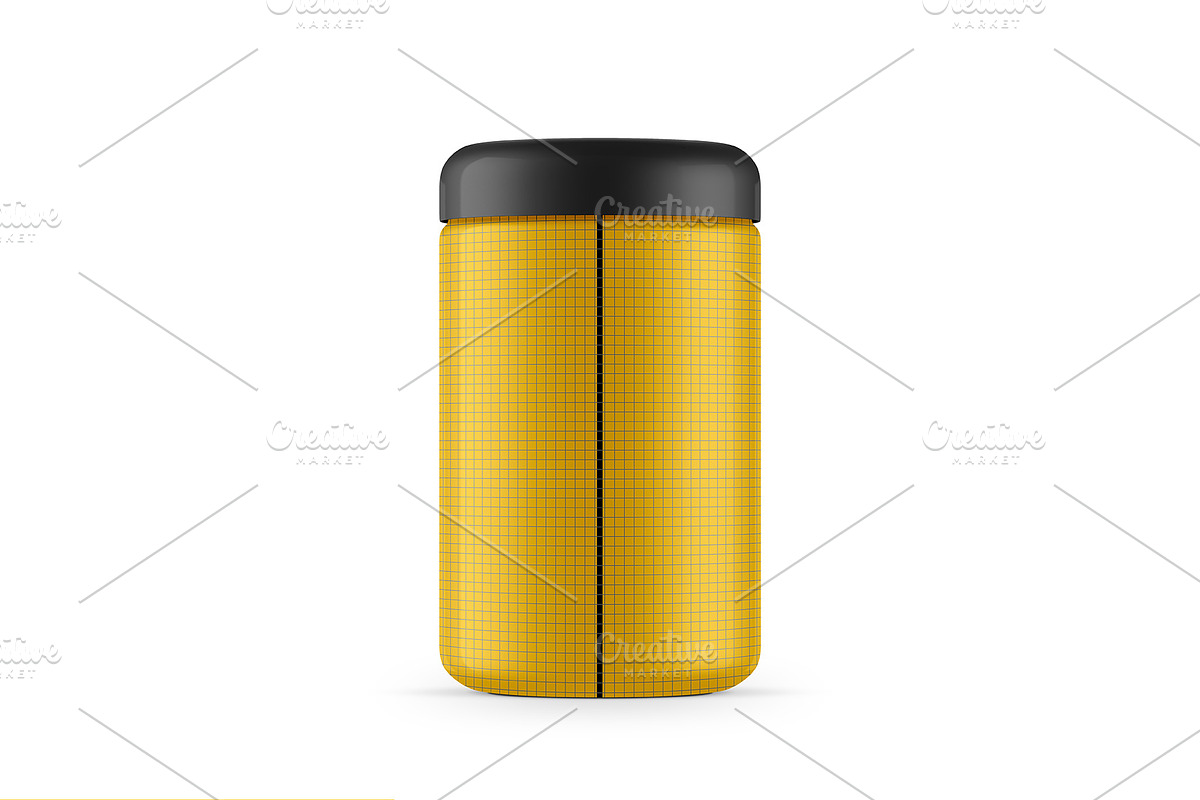 Plastic Jar PSD Mockup, a Cups & Container Mockup by GreatFruit (Photo 3 of 6)