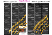 Creative Zipper Procreate Brush Kit, a Brush Add-On by Fashion Workshop Bkk (Thumbnail 10 of 13)