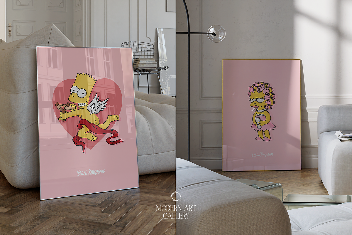 Modern Art Gallery 6, a Graphic by Wall Art Print Studio (Photo 17 of 18)