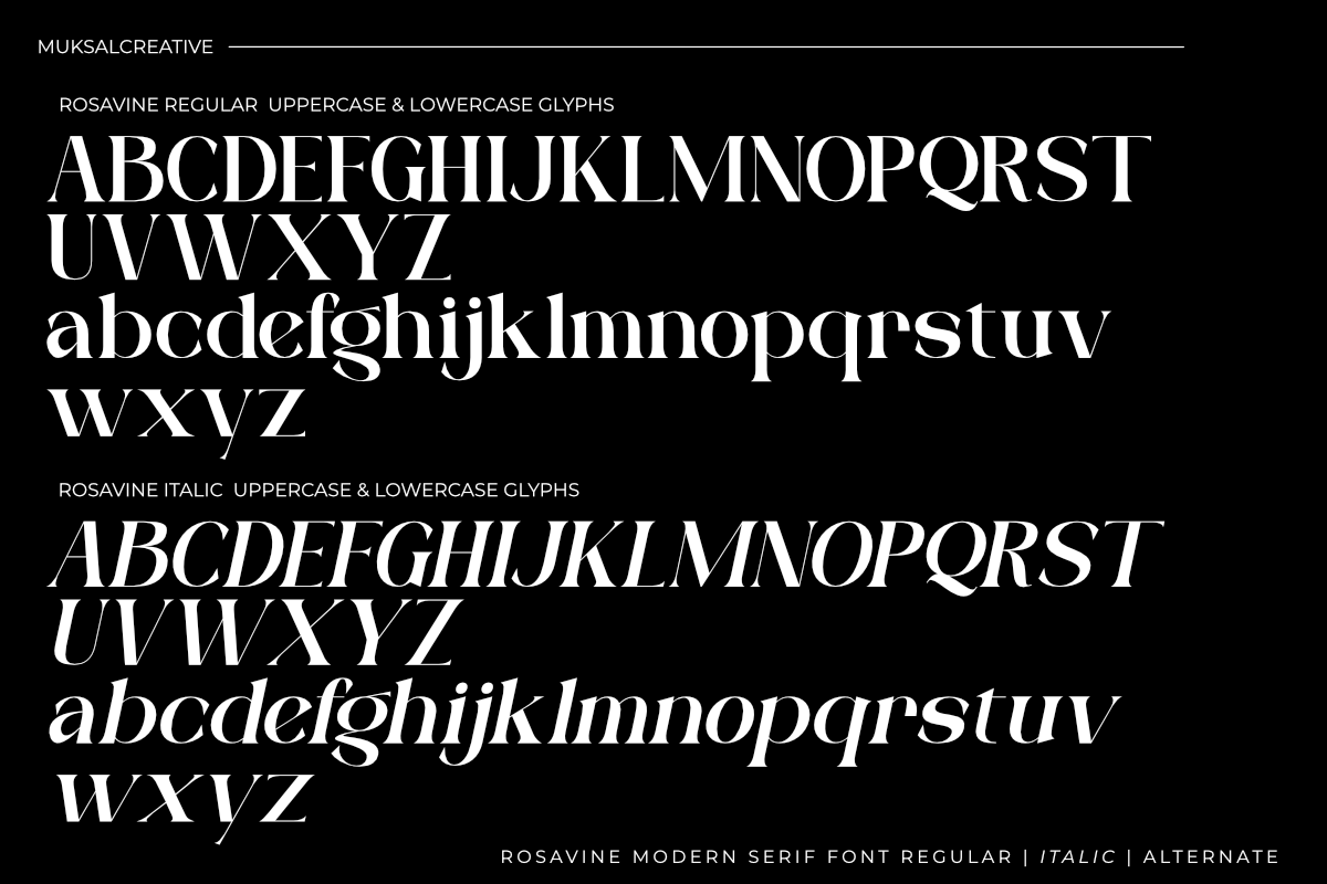 Rosavine, a Serif Font by Muksal Creative (Photo 8 of 10)