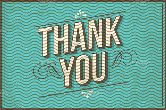 Vintage Thank You Note