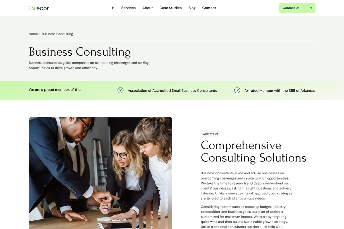 Accounting and Management Consulting, a WordPress Template by MasterDesigns (Photo 3 of 10)