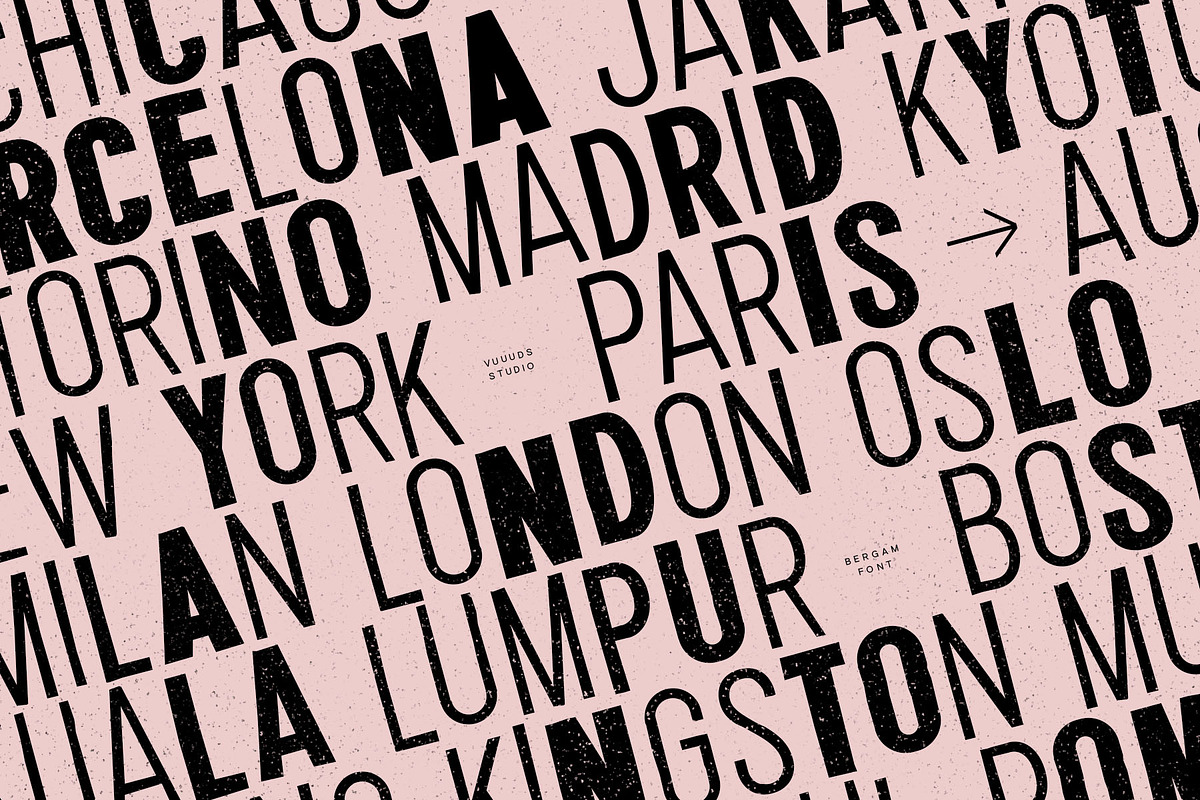 Bergam Font, a Sans Serif Font by vuuuds (Photo 10 of 10)