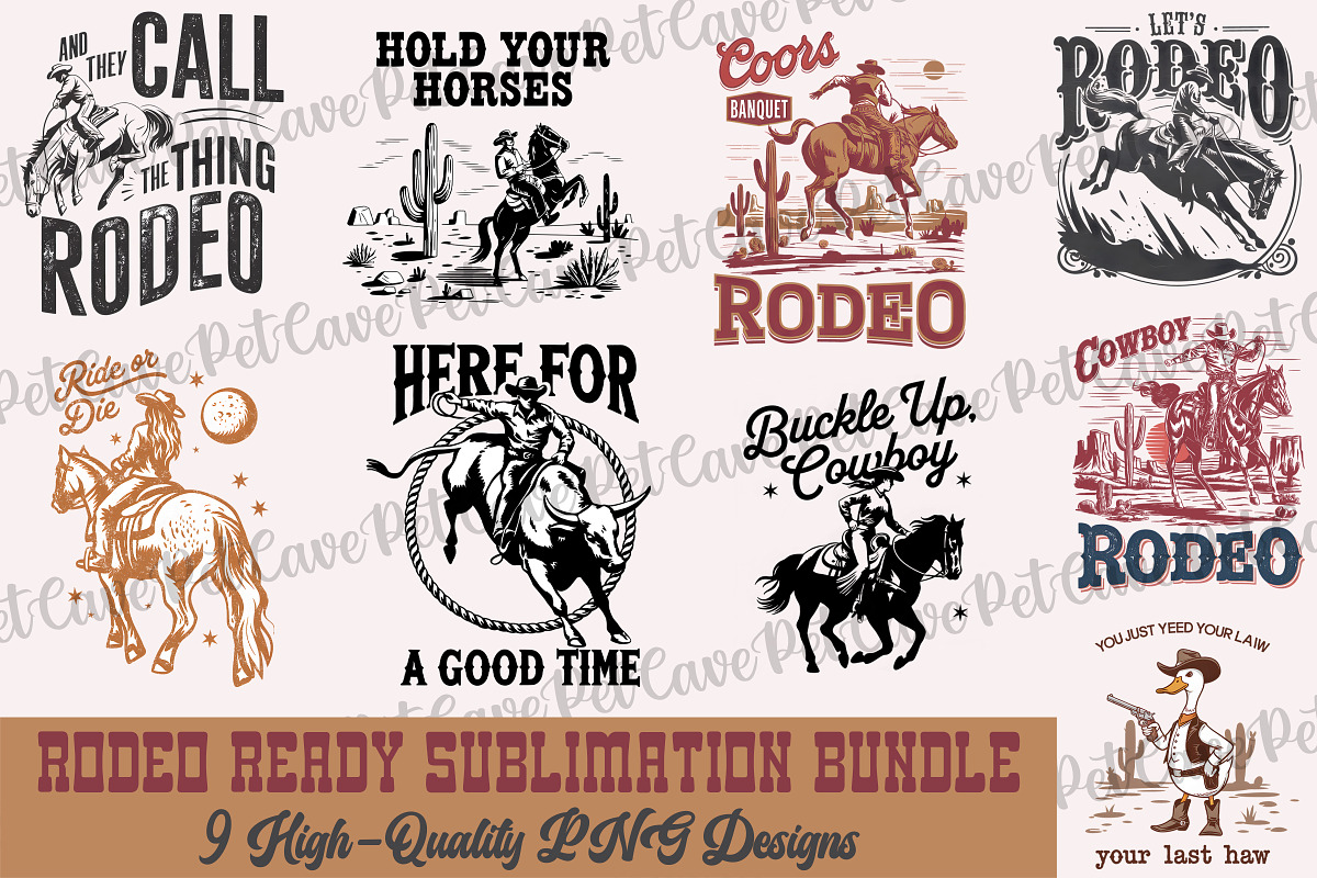 Rodeo Ready Sublimation Bundle, a Graphic by Pet Cave (Photo 1 of 10)