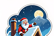 Santa Claus Christmas Scenes, an Illustration by ETARA by Mea Hau (Thumbnail 8 of 9)