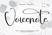 Voicenote | Script Font