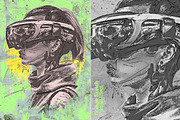Grunge Sketch Portrait Effect, an Action Add-On by Amorjesu.com (Thumbnail 15 of 21)