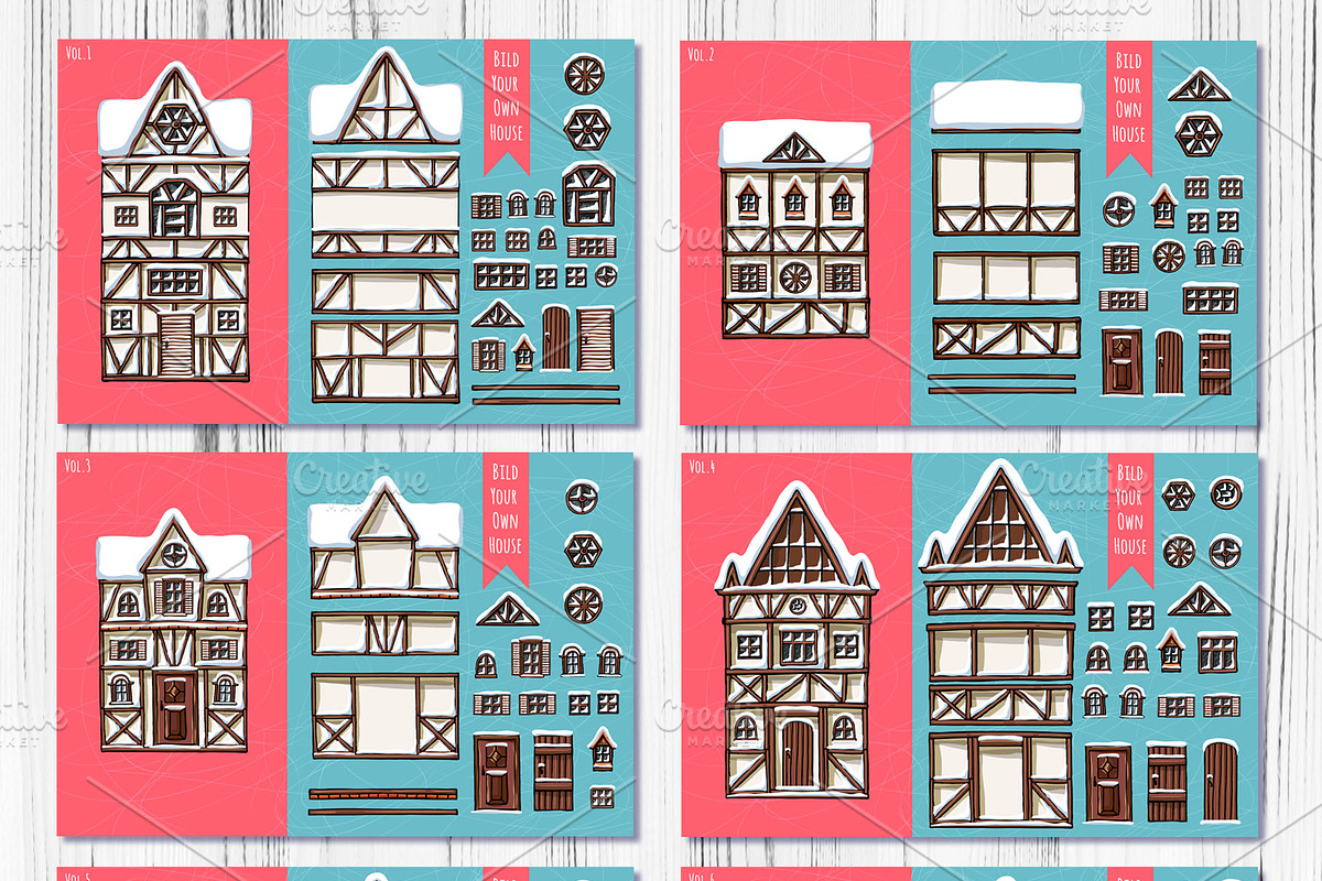 Big Set Home Creator Houses, a Graphic by Iraida_Bearlala (Photo 3 of 7)
