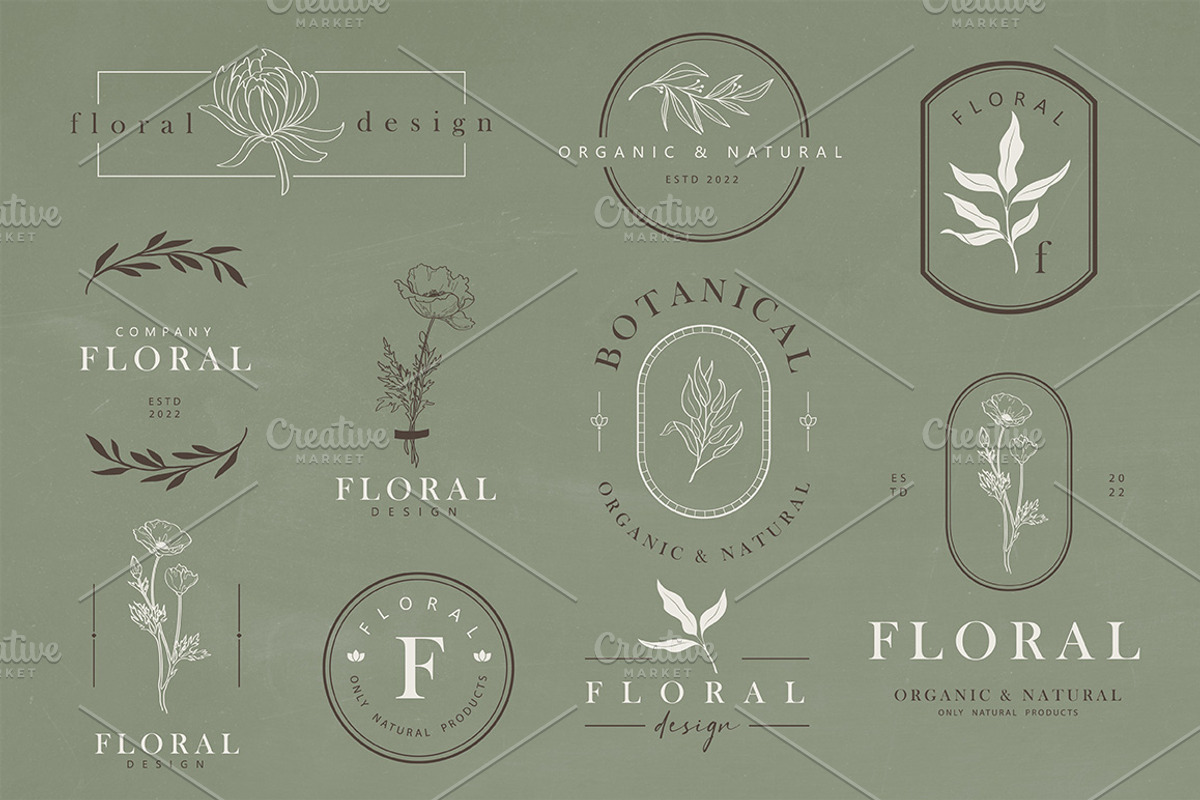 Minimal Logo Kit, a Branding & Logo Template by Garden in frame (Photo 3 of 11)