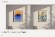 4x5 Oak Wood Frame Mockup Minimal, a Household Mockup by mockupize (Thumbnail 6 of 7)