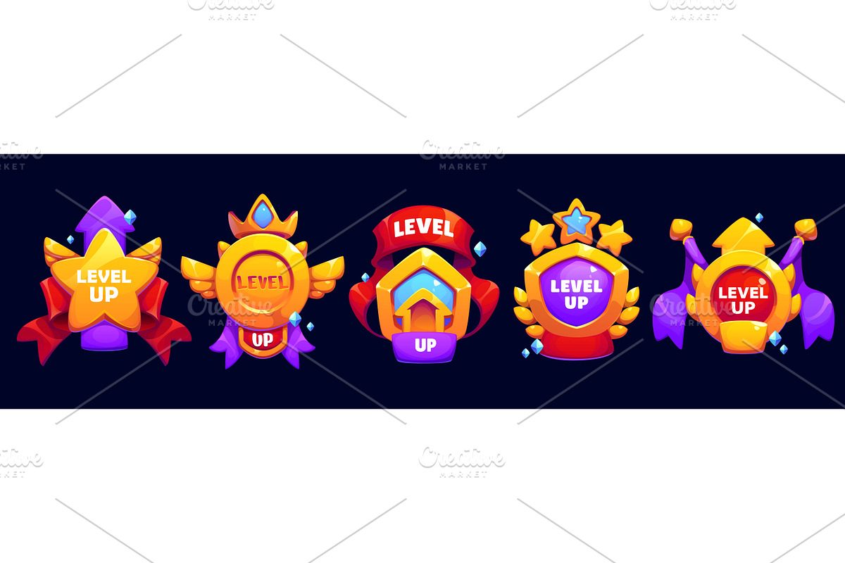 Level up game reward, a Technology Illustration by Vector Tradition