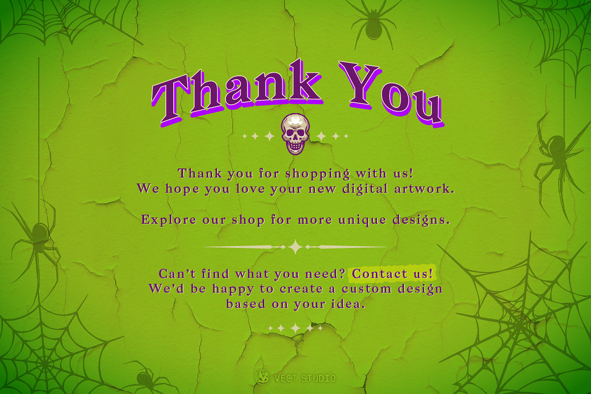 8 Web & Spider Stamp Brushes, a Brush Add-On by vectstudio (Photo 10 of 10)