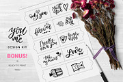 You + Me: hand drawn design kit, an Object Graphic by Gray Cat Graphics (Thumbnail 20 of 21)