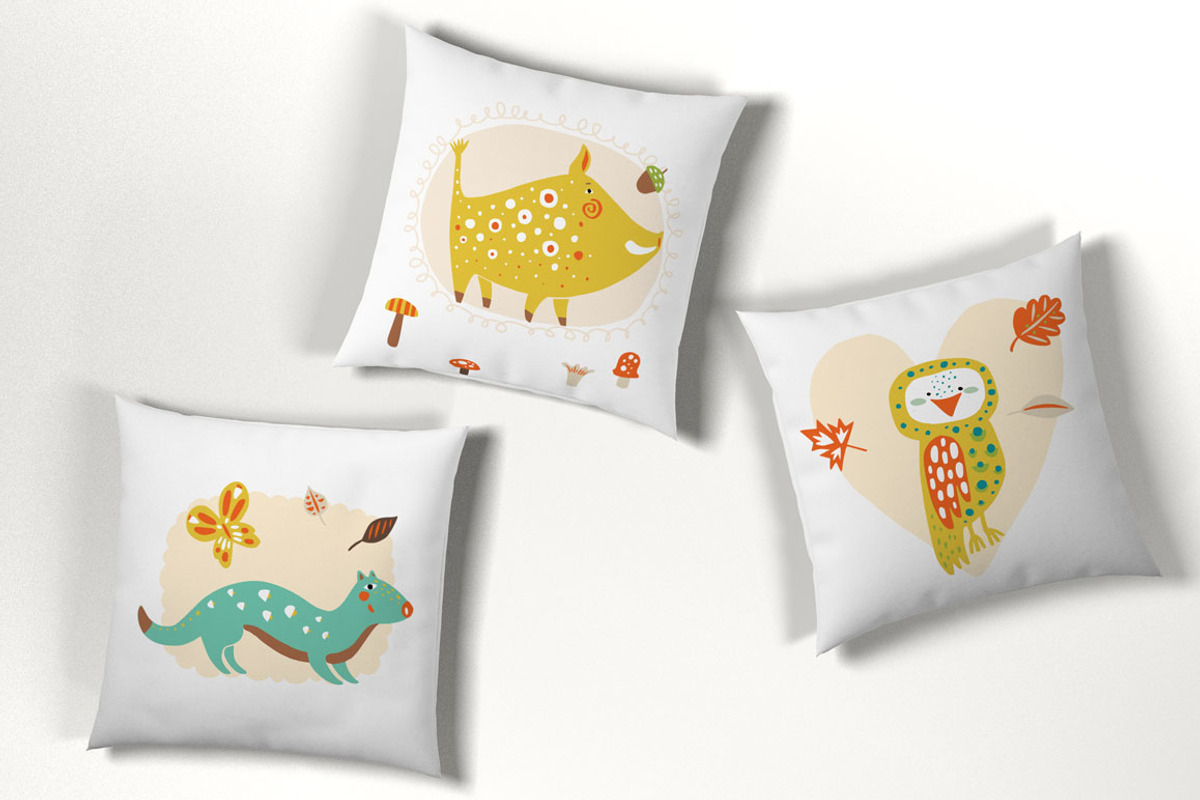 Cute Forest Animals Clipart, an Animal Illustration by PicByKate (Photo 8 of 8)