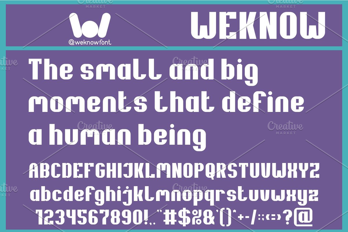 Reality Font, a Font by weknow (Photo 5 of 8)