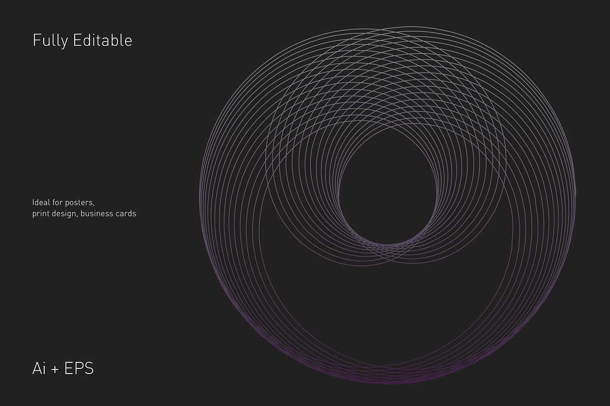 20 Vector Spirographs, an Object Graphic by Trym (Photo 5 of 5)