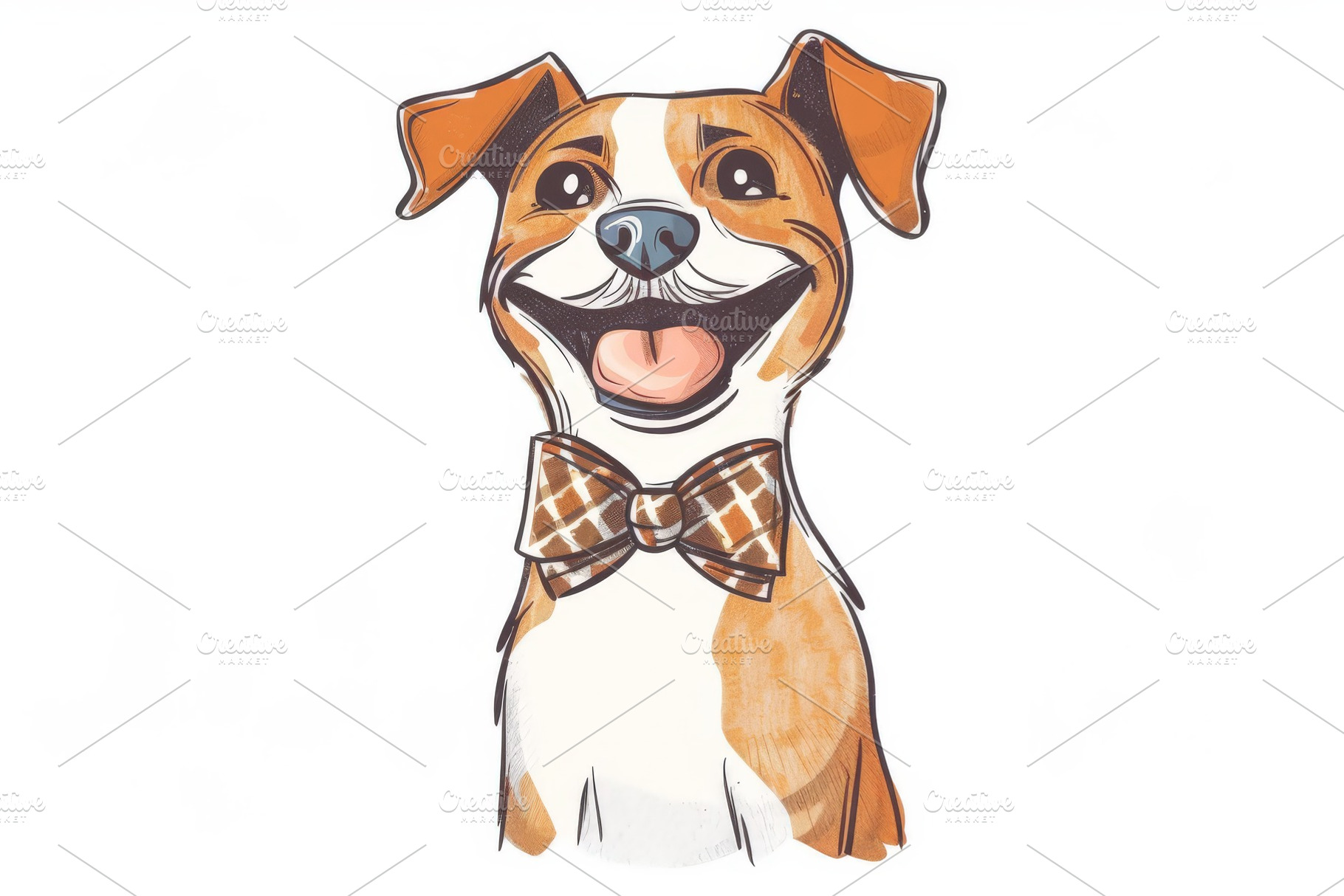 Cute Funny Stylish Quirky Dog in a b, an Abstract Photo by Pixeness