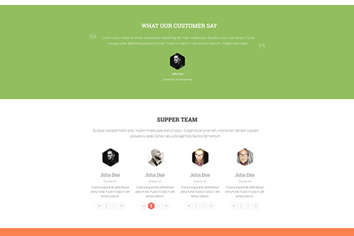 PGL Portfolio - 1 Page PSD Template, a Websites & App Template by pixelgeeklab (Photo 3 of 5)