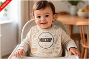 Baby Bib High Chair Mockup PSD, an Advertising Mockup by Bruno's Shop (Thumbnail 1 of 3)