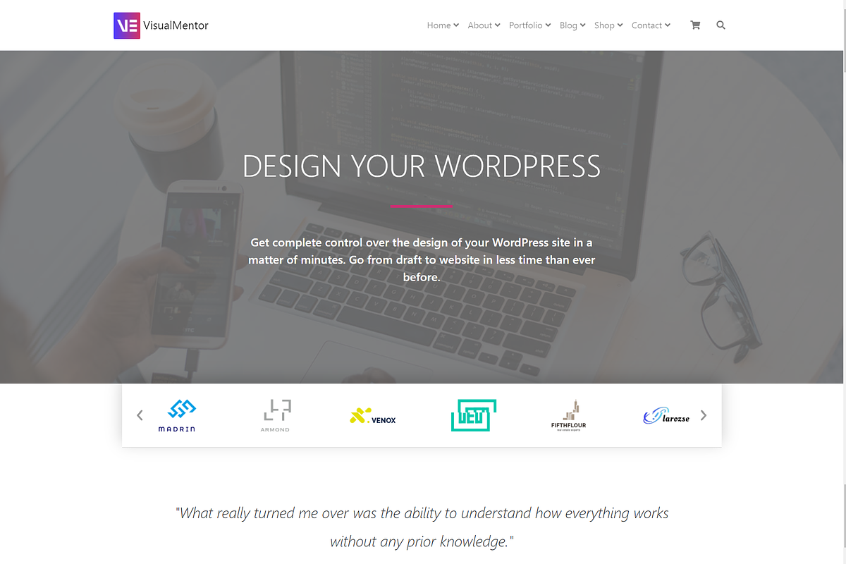 VisualMentor - Elementor WP Theme, a WordPress Template by Visualmodo (Photo 15 of 34)