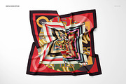 Twill silk Scarf Mockup Set, a Packaging Mockup by creatsy5 (Thumbnail 6 of 16)