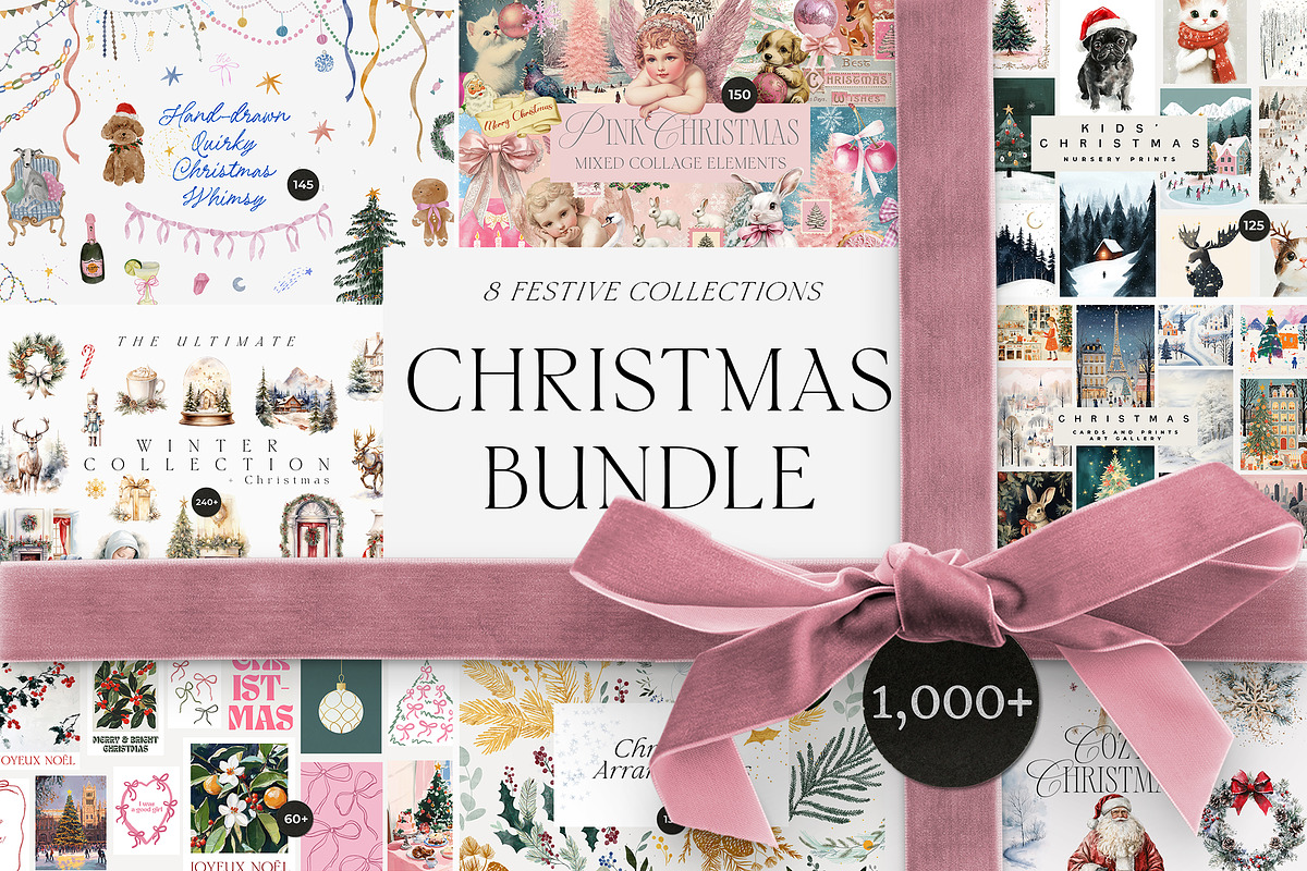 CHRISTMAS BUNDLE (1,000+), an Object Graphic by Lana Elanor (Photo 1 of 9)